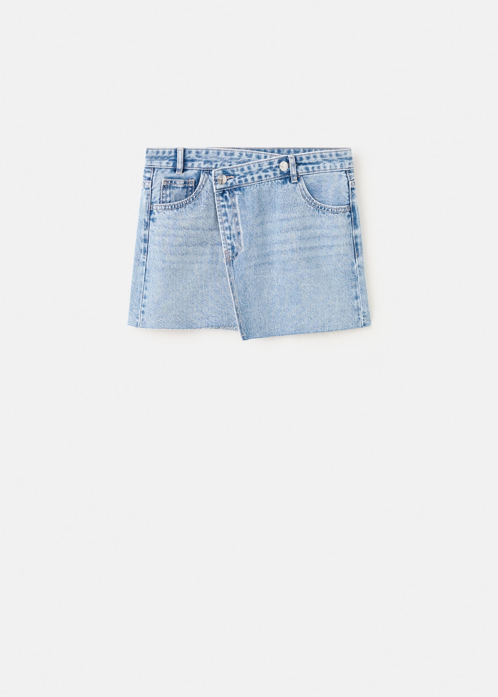 Mango Jupe Short En Jean Bleu Moyen - Fille - Xl -  Teen In Blue