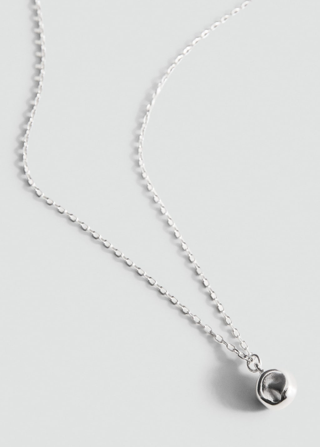 Mango Collier Avec Pendentif Sphère Argent - Femme - Taille Unique -  In Silver