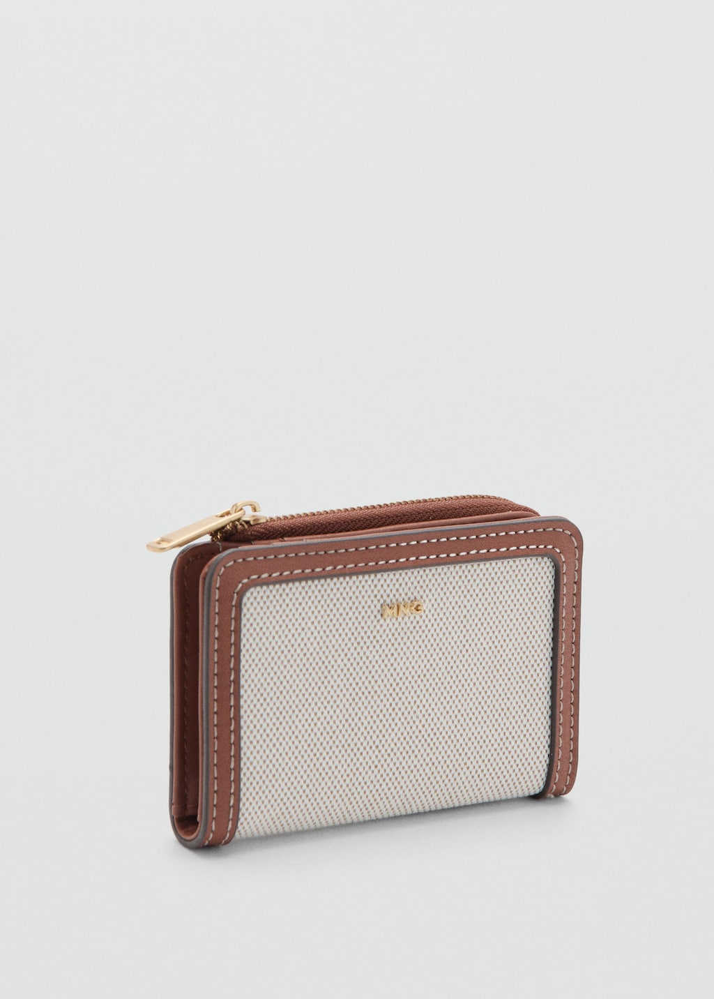 Mango Petit Portefeuille Texturé Beige - Femme - Taille Unique -  In Neutral