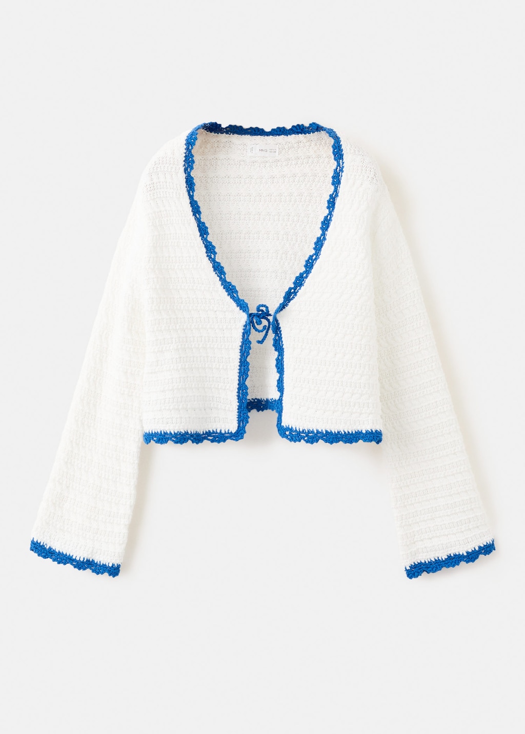 Mango Cardigan Maille Ajourée Naud Écru - Enfants - 13-14 Ans -  Kids In White