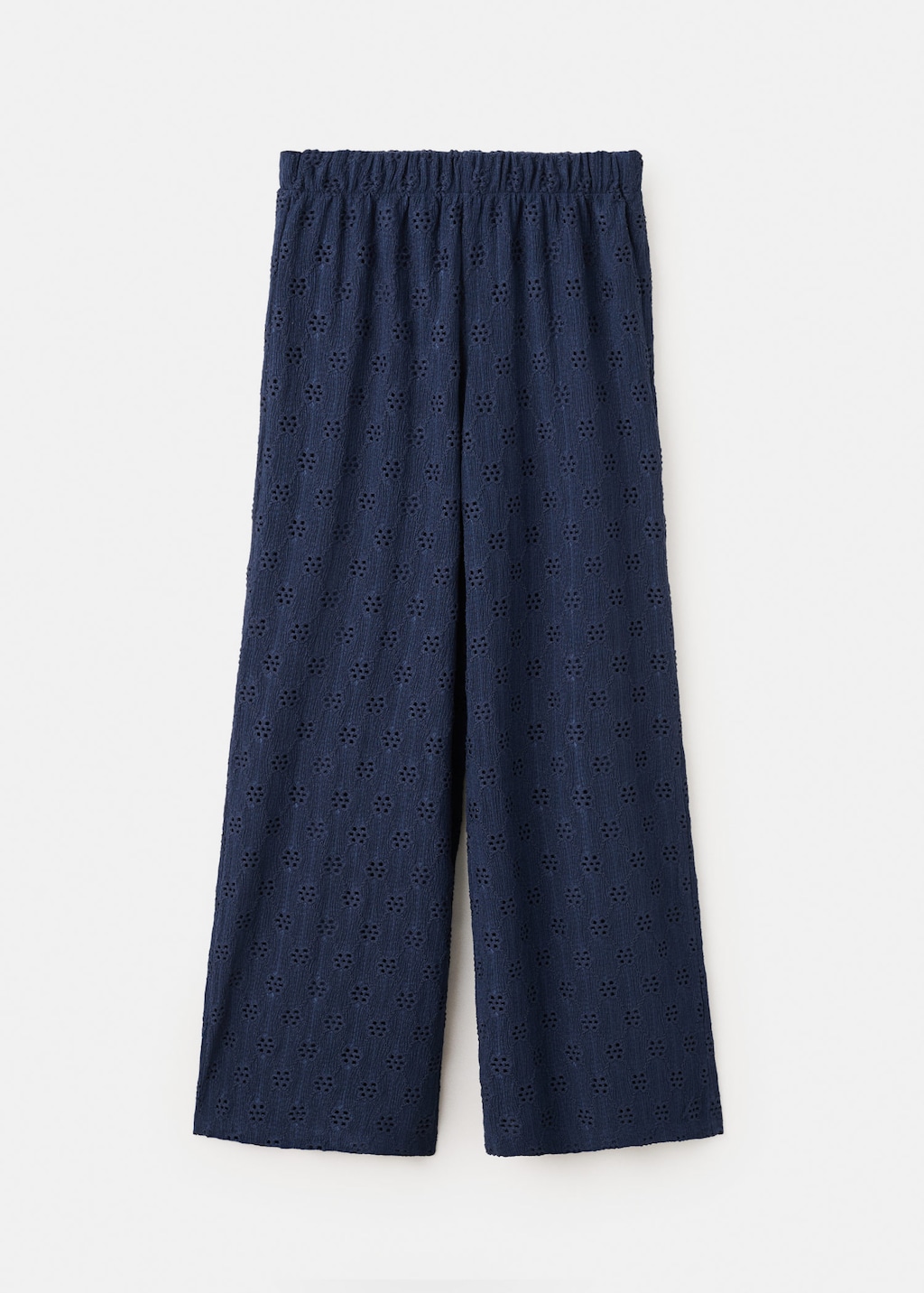 Mango Pantalon Droit Avec Détails Brodés Bleu Marine - Fille - M -  Teen In Blue