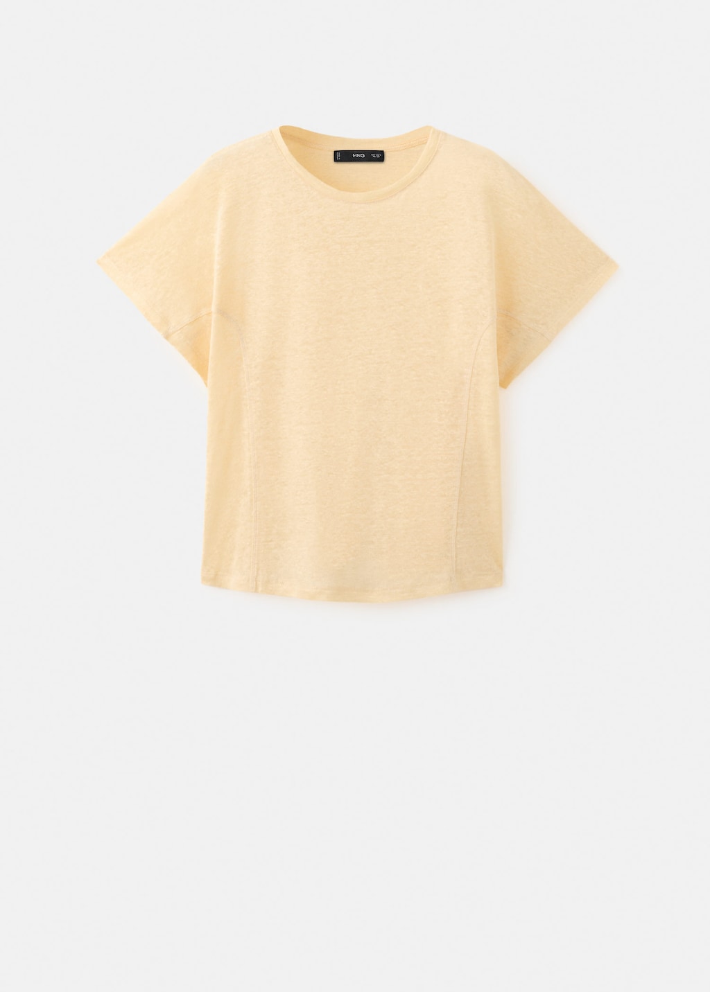 Mango T-shirt Linu Vanilla In Yellow