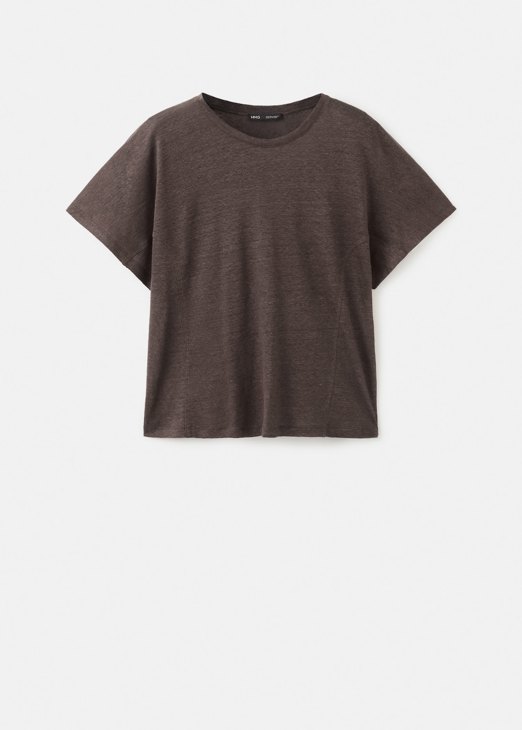 Mango T-shirt Linu Brown