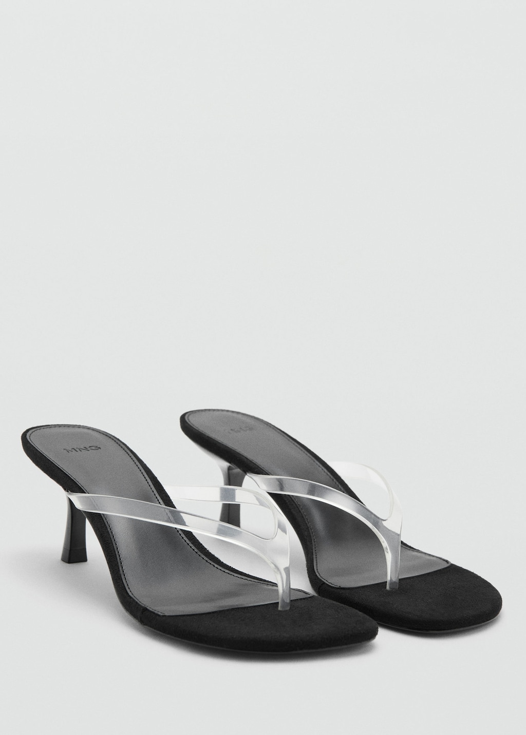 Mango Jelly Strap Heel Sandal In Black