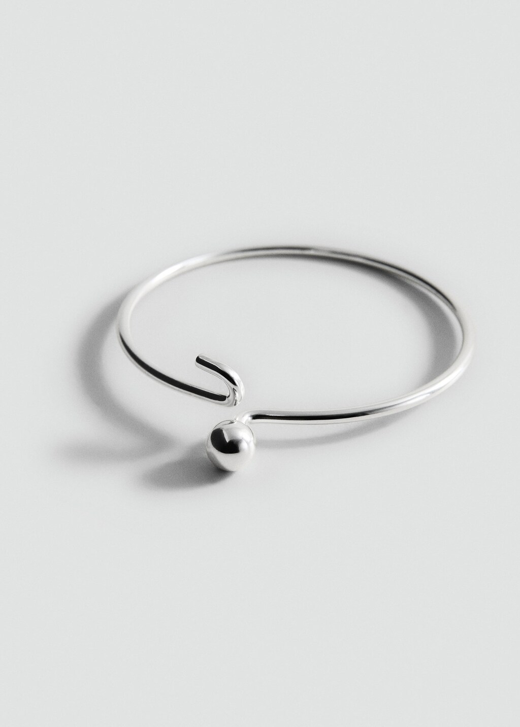 Mango Bracelet Fin Rigide Argent - Femme - Taille Unique -  In Silver