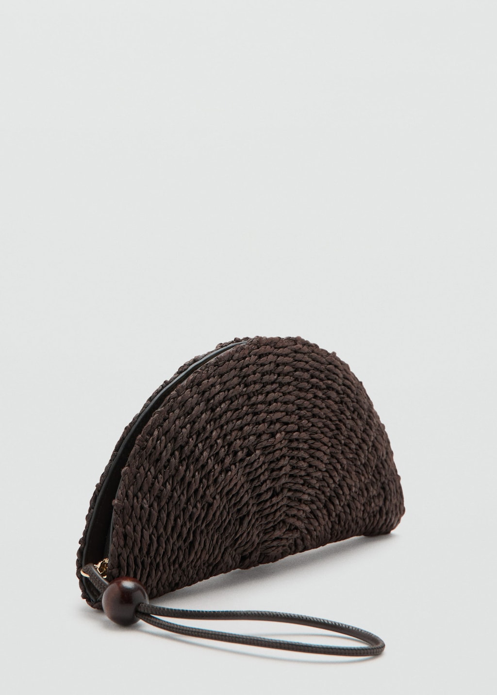 Mango Pochette Fibres Naturelles Chocolat - Femme - Taille Unique -  In Brown