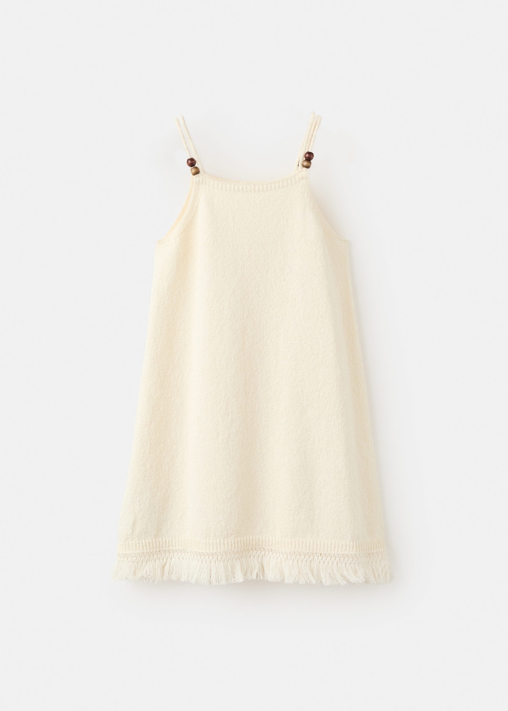 Mango Robe Maille Détail Franges Blanc Cassé - Enfants - 11-12 Ans -  Kids In Brown
