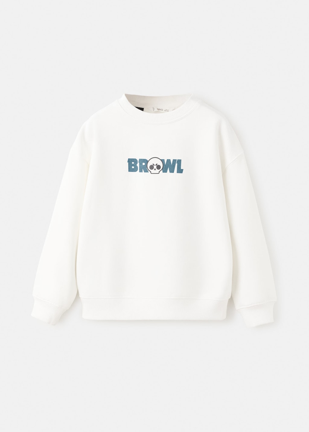 Mango Kids' Brawl Stars Sweatshirt Off White