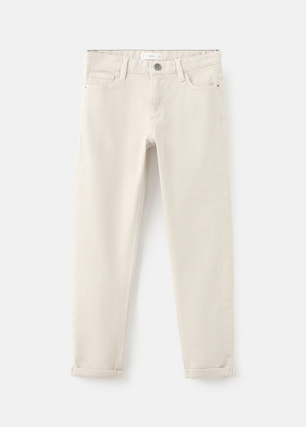 Mango Kids' Straight Pants In Neutral