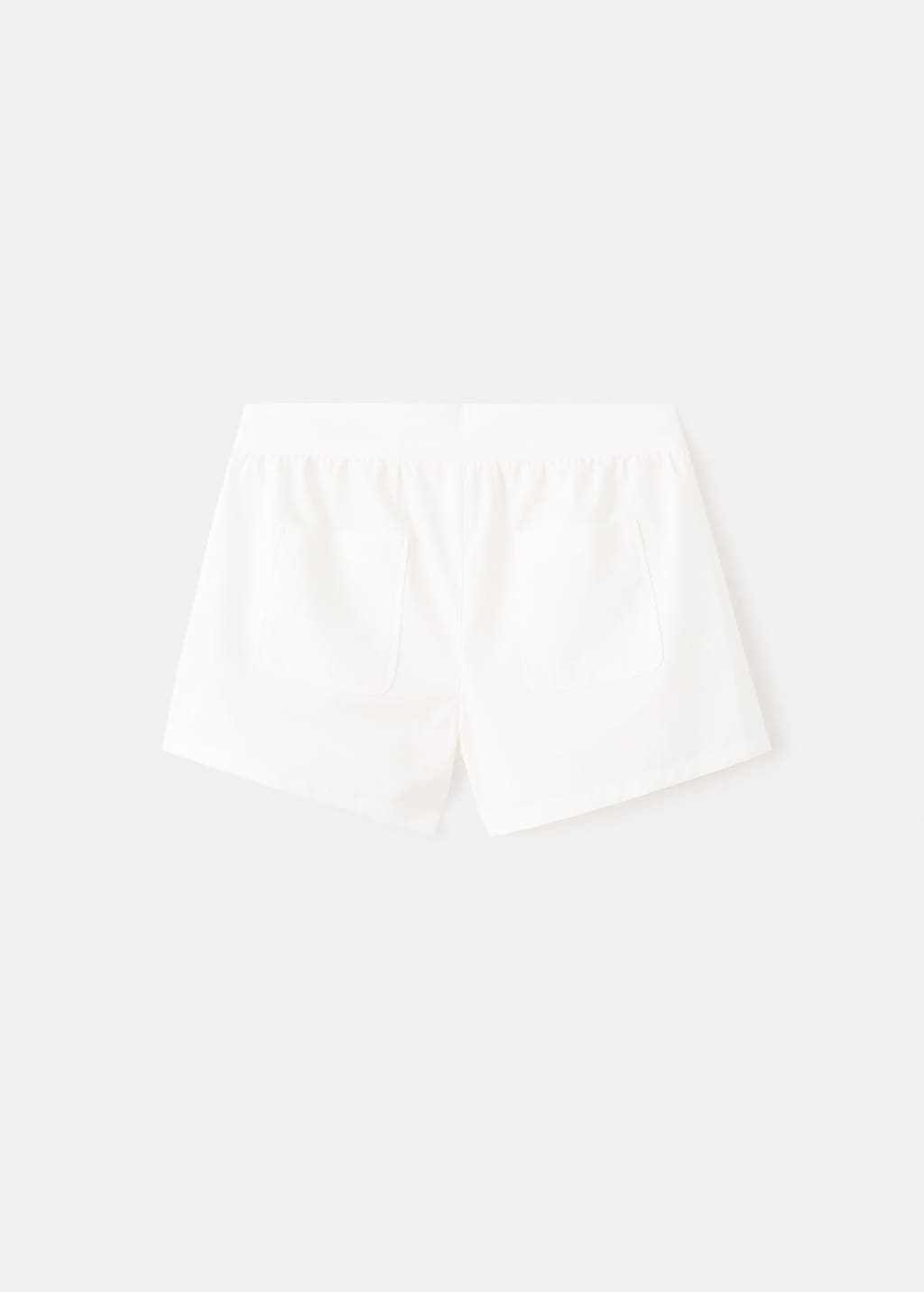 Mango Short Coton Uni Blanc - Enfants - 13-14 Ans -  Kids In White