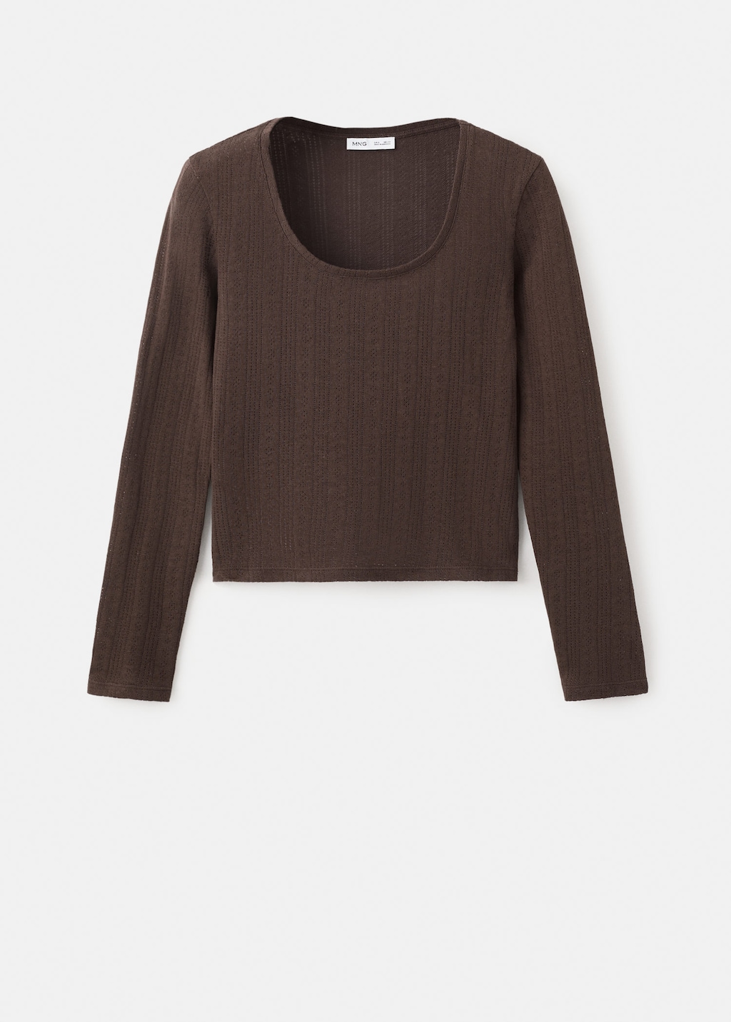 Mango Teen T-shirt Point Brown