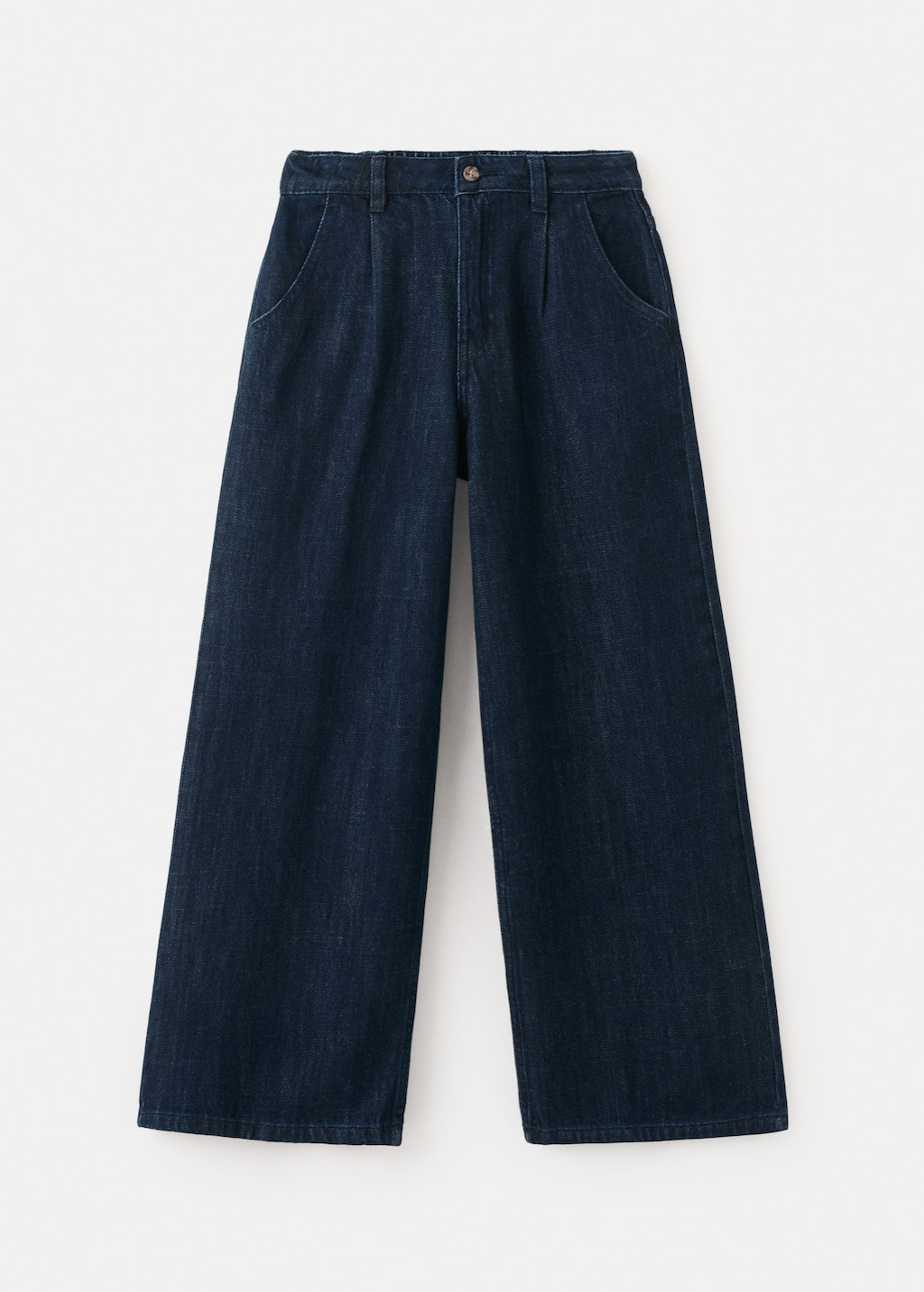Mango Kids' Jeans Wide Leg Dark Blue