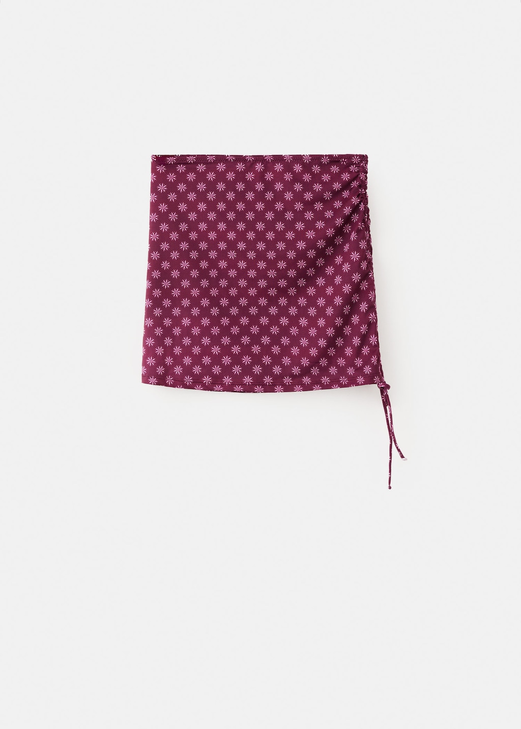 Mango Jupe Imprimée Froncée Bordeaux - Fille - M-l -  Teen In Burgundy