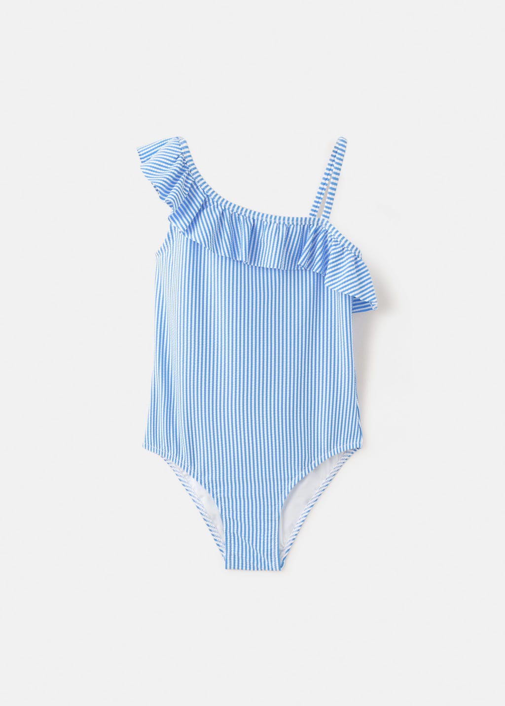 Mango Maillot De Bain À Rayures Volanté Bleu - Enfants - 11-12 Ans -  Kids In Blue
