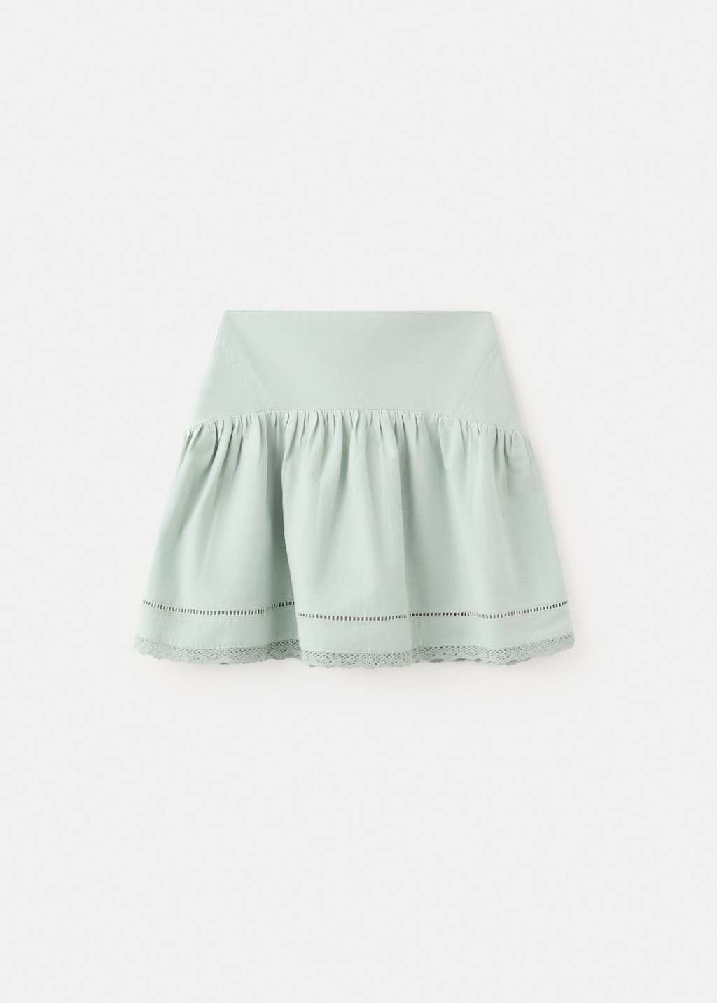 Mango Jupe Détails Brodés Vert D´eau - Enfants - 11-12 Ans -  Kids In Green