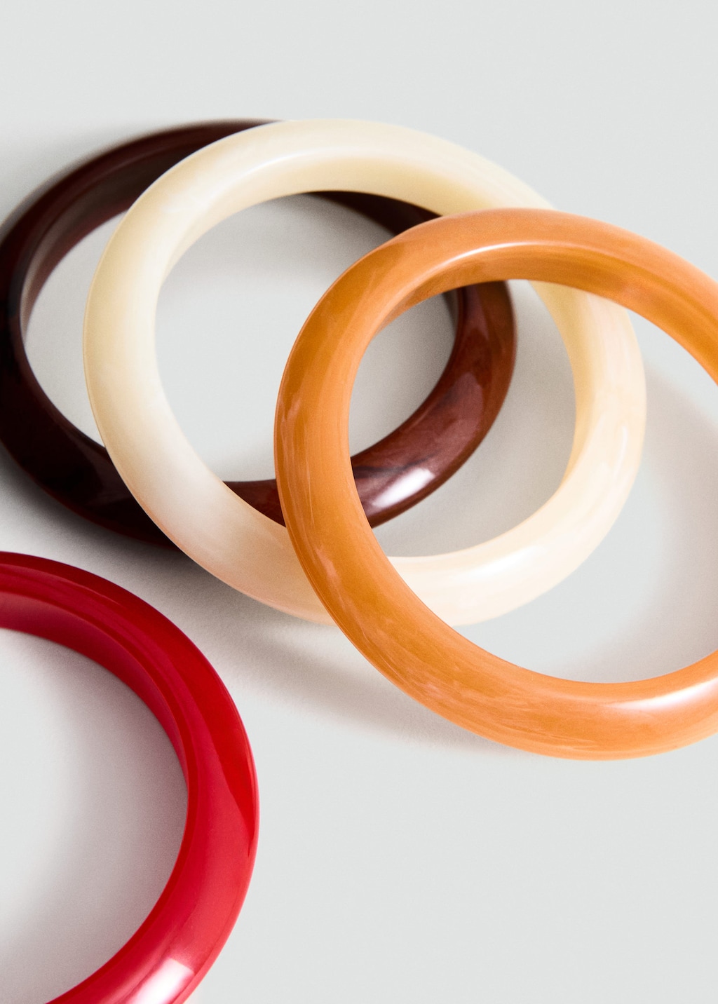 Mango Lot 4 Bracelets Rouge - Femme - Taille Unique -  In Red