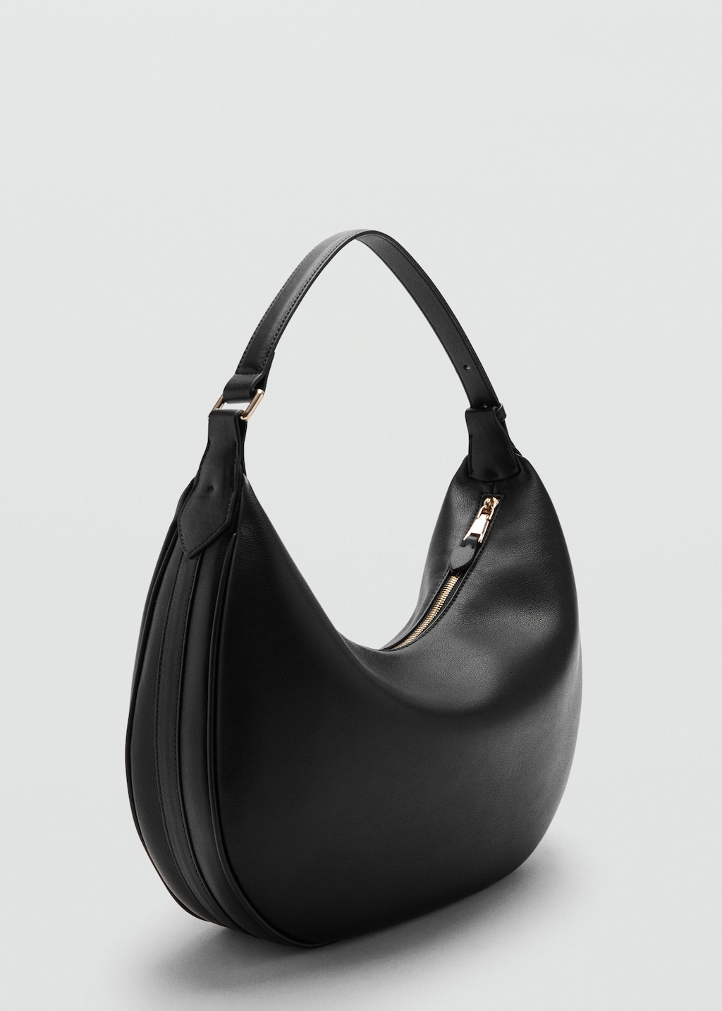 Mango Sac Porté Épaule Ovale Noir - Femme - Taille Unique -  In Black