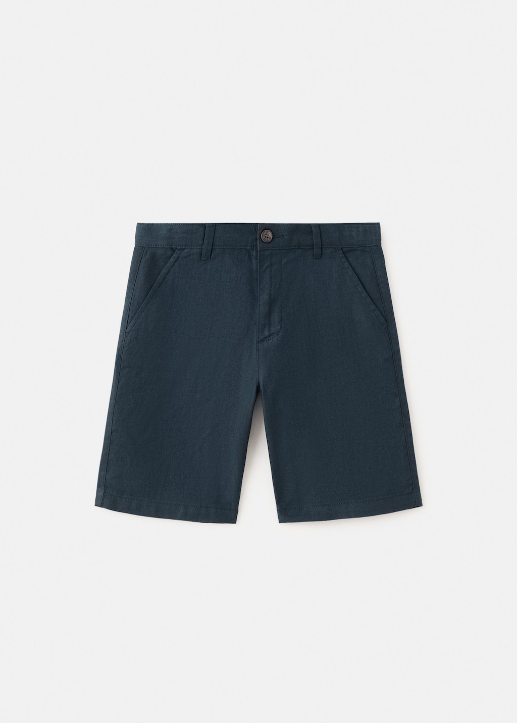 Mango Bermuda Lin Bleu Marine - Enfants - 13-14 Ans -  Kids In Blue