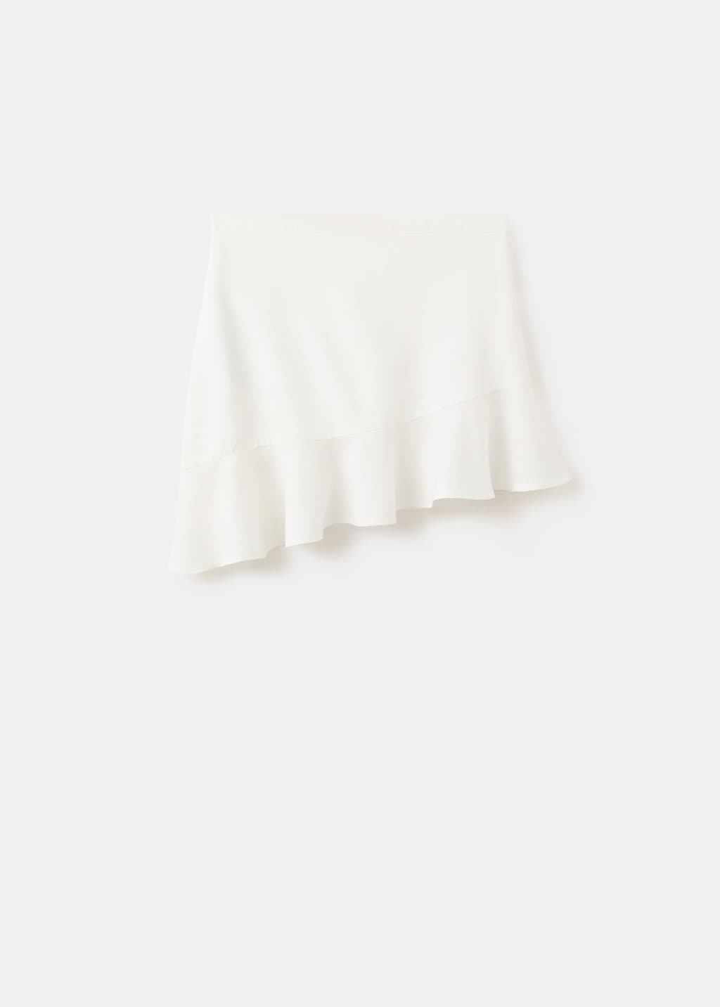 Mango Jupe Asymétrique Volants Blanc Cassé - Fille - L -  Teen In White