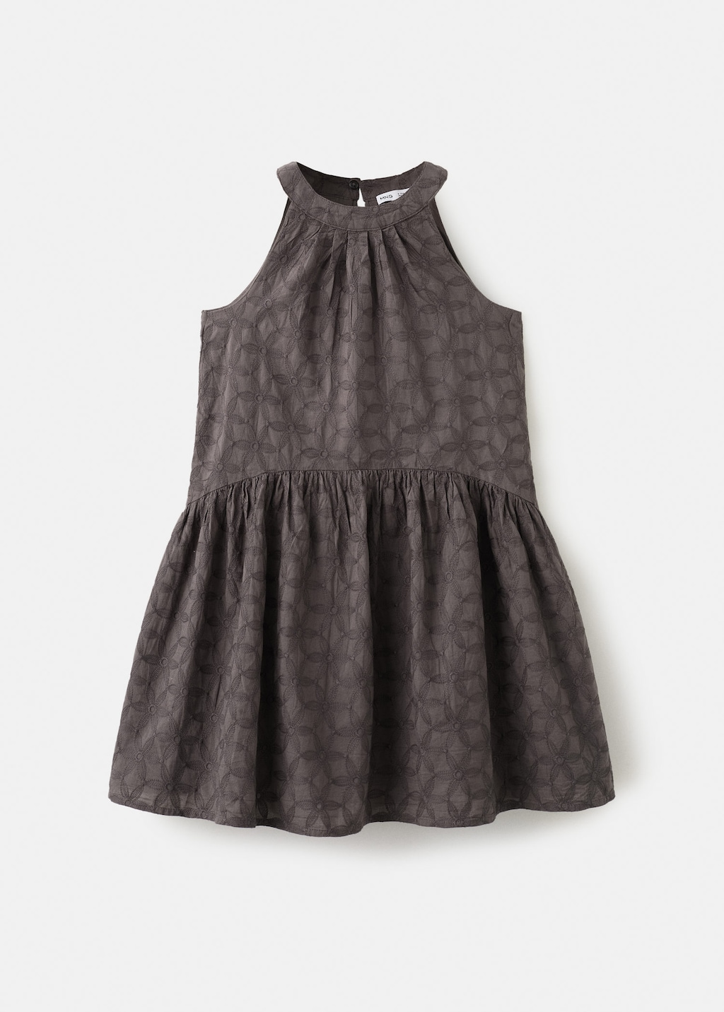 Mango Robe Brodée Fleurs Chocolat - Enfants - 10 -  Kids In Brown