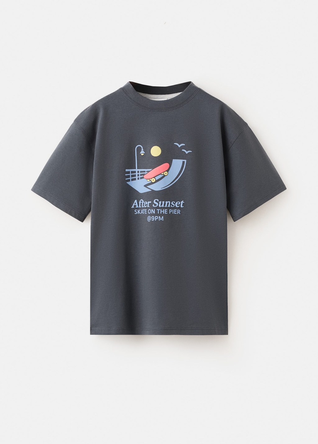 Mango T-shirt En Coton Imprimé Gris Anthracite - Enfants - 7-8 Ans -  Kids In Gray