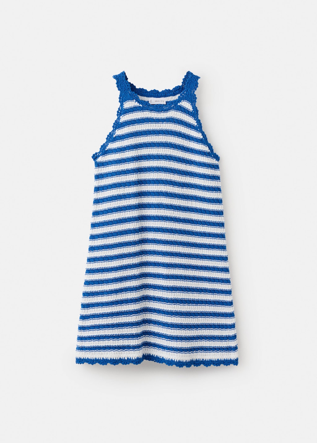 Mango Robe En Maille Ajourée Rayures Bleu Électrique - Enfants - 11-12 Ans -  Kids In Multi