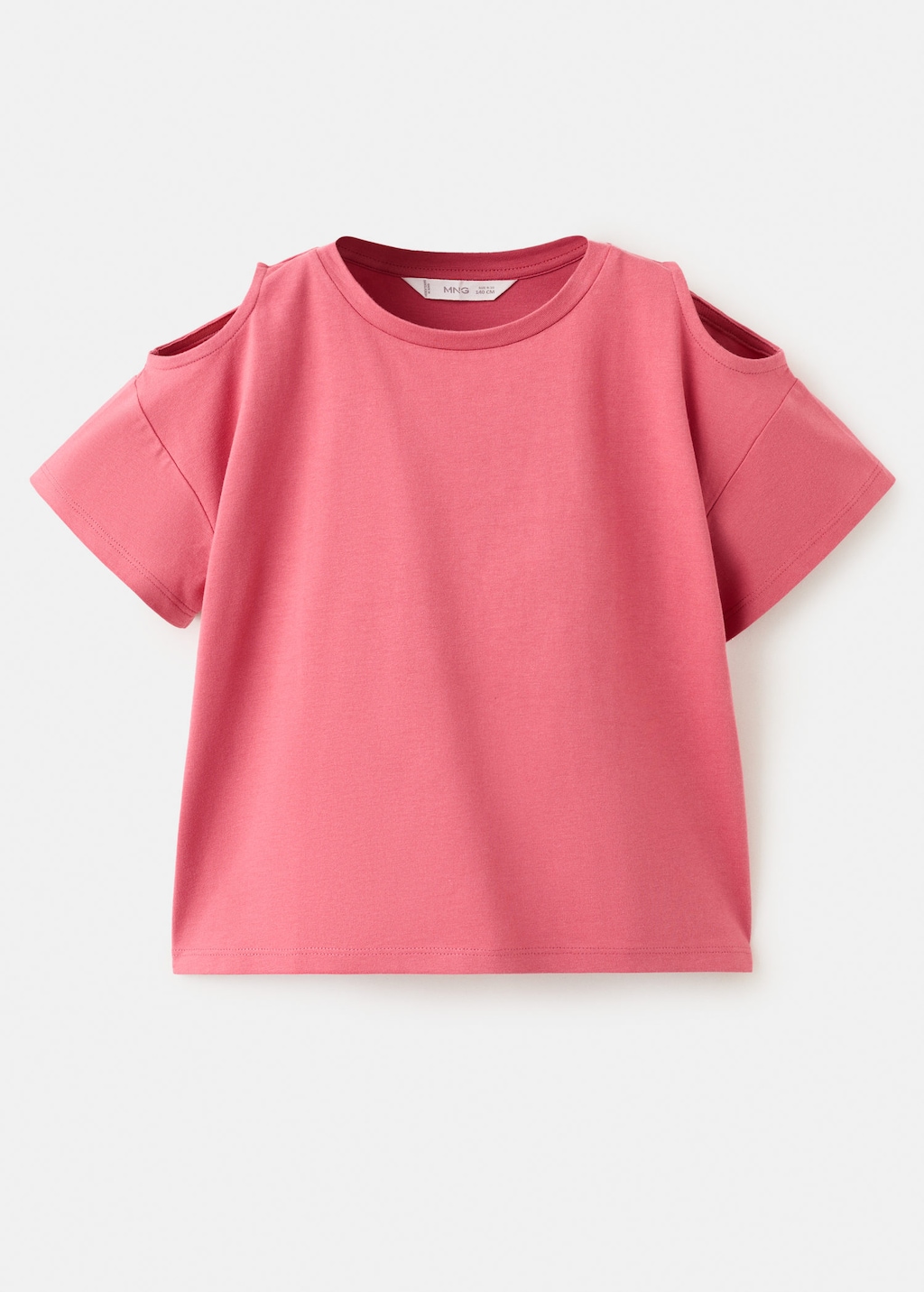 Mango T-shirt En Coton À Épaule Découverte Fraise - Enfants - 11-12 Ans -  Kids