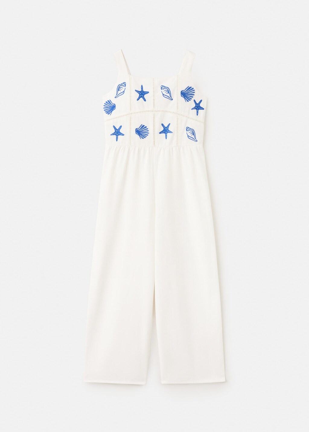 Mango Combinaison Détail Brodé Blanc - Enfants - 12 -  Kids In Multi