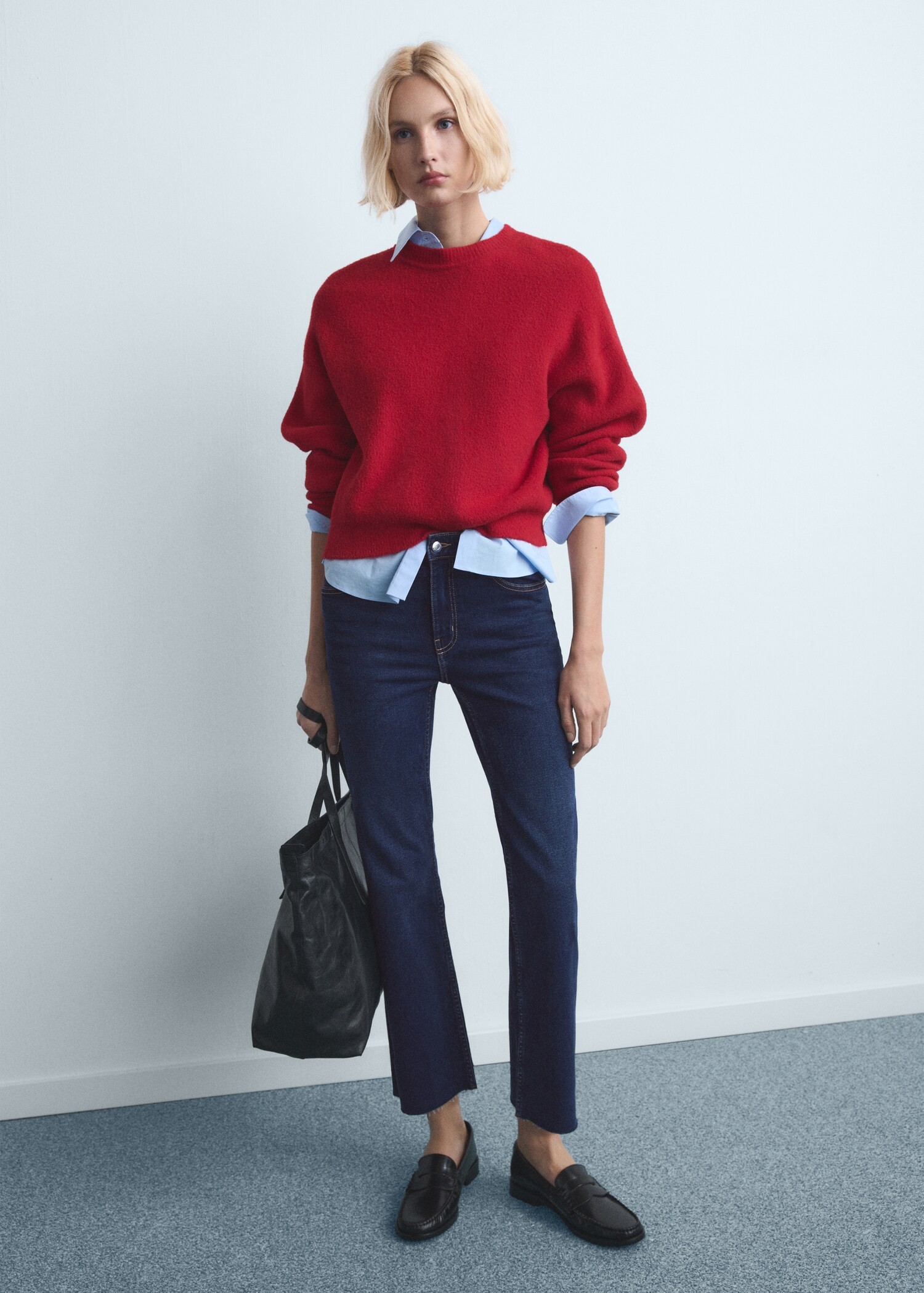 Sienna flared cropped jeans - General plane