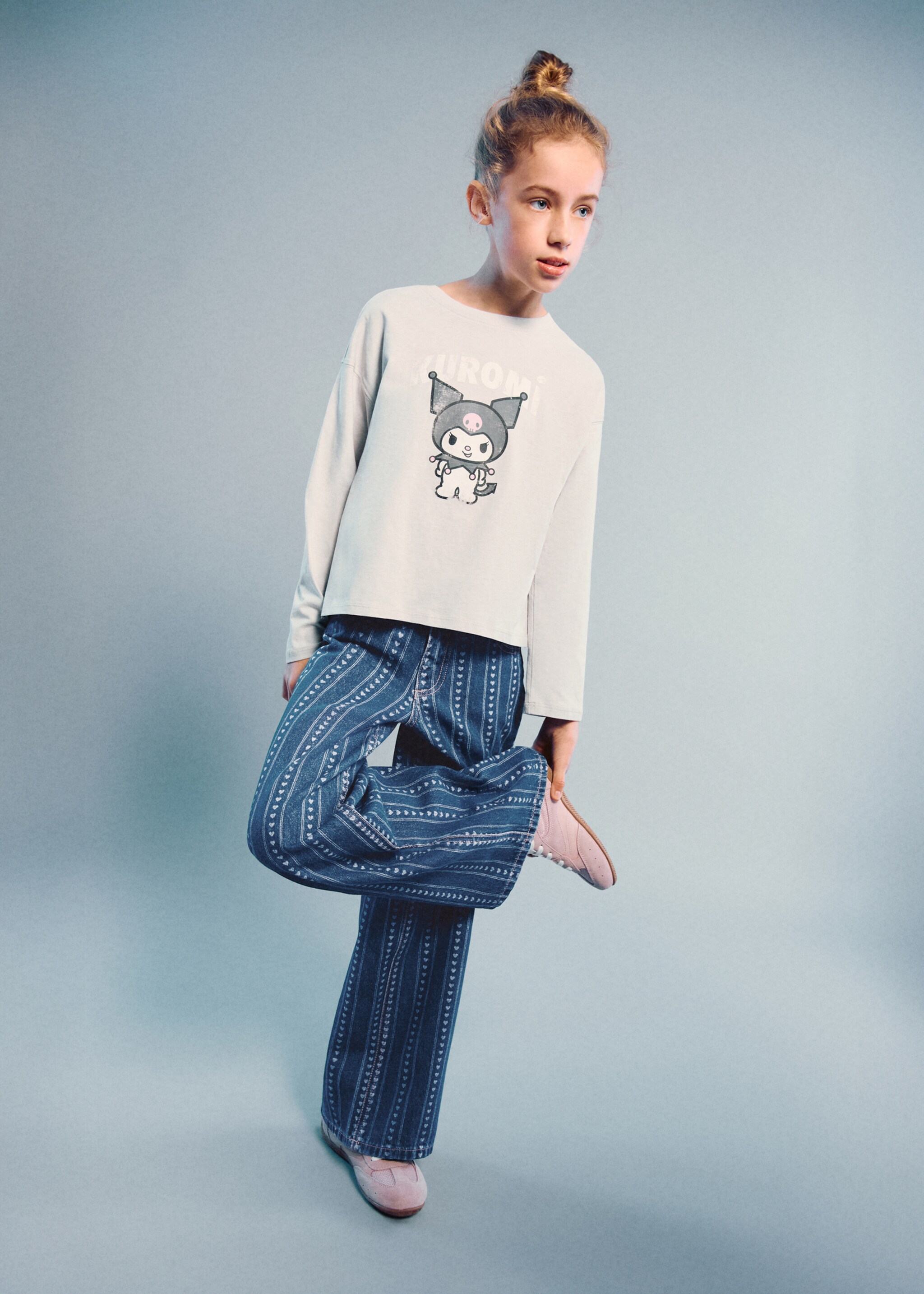 Camiseta Kuromi - Plano general, Gris. Ref: 27001324-00.