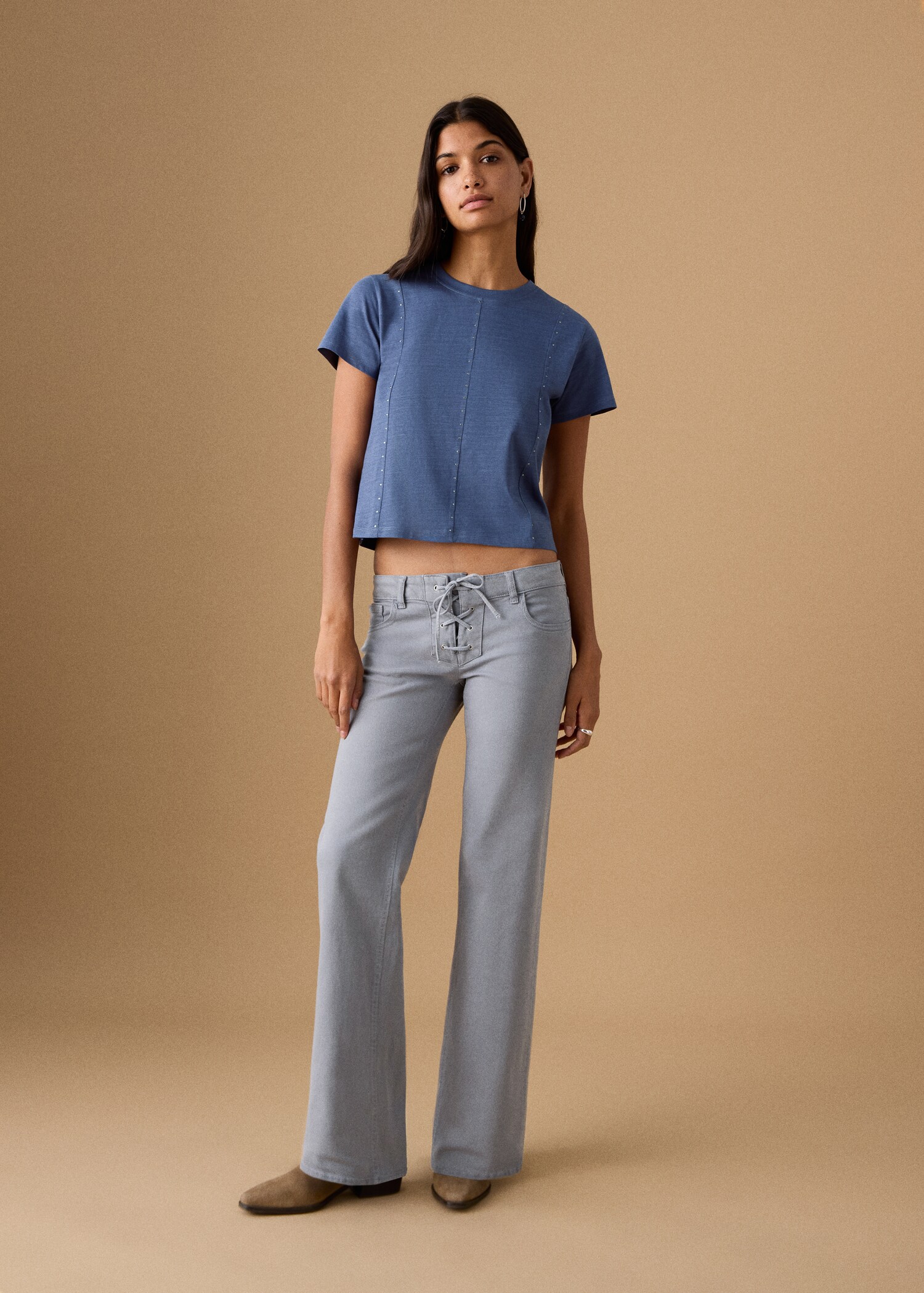 Short studded t-shirt - General plane