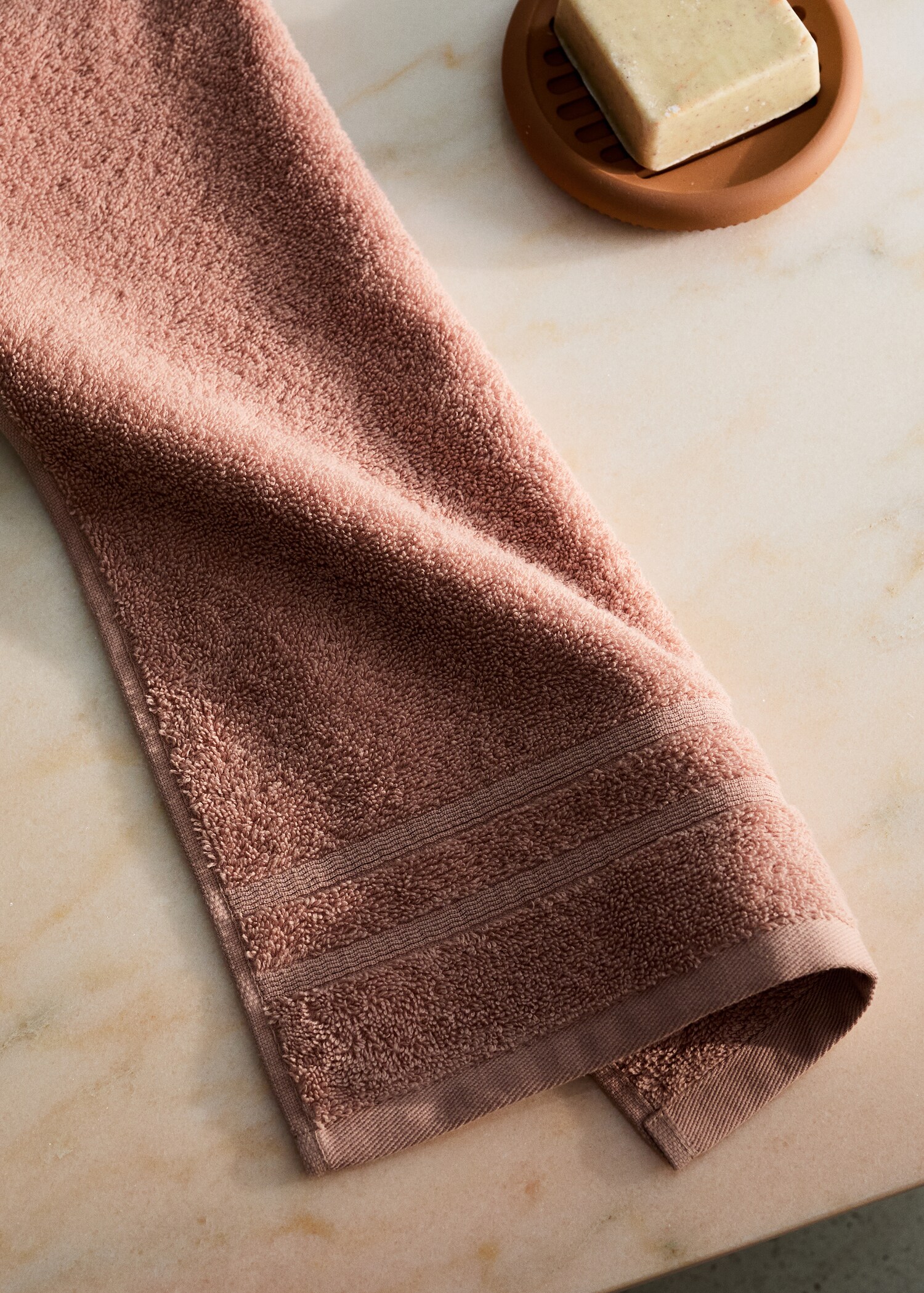 Terry cotton face towel - General plane