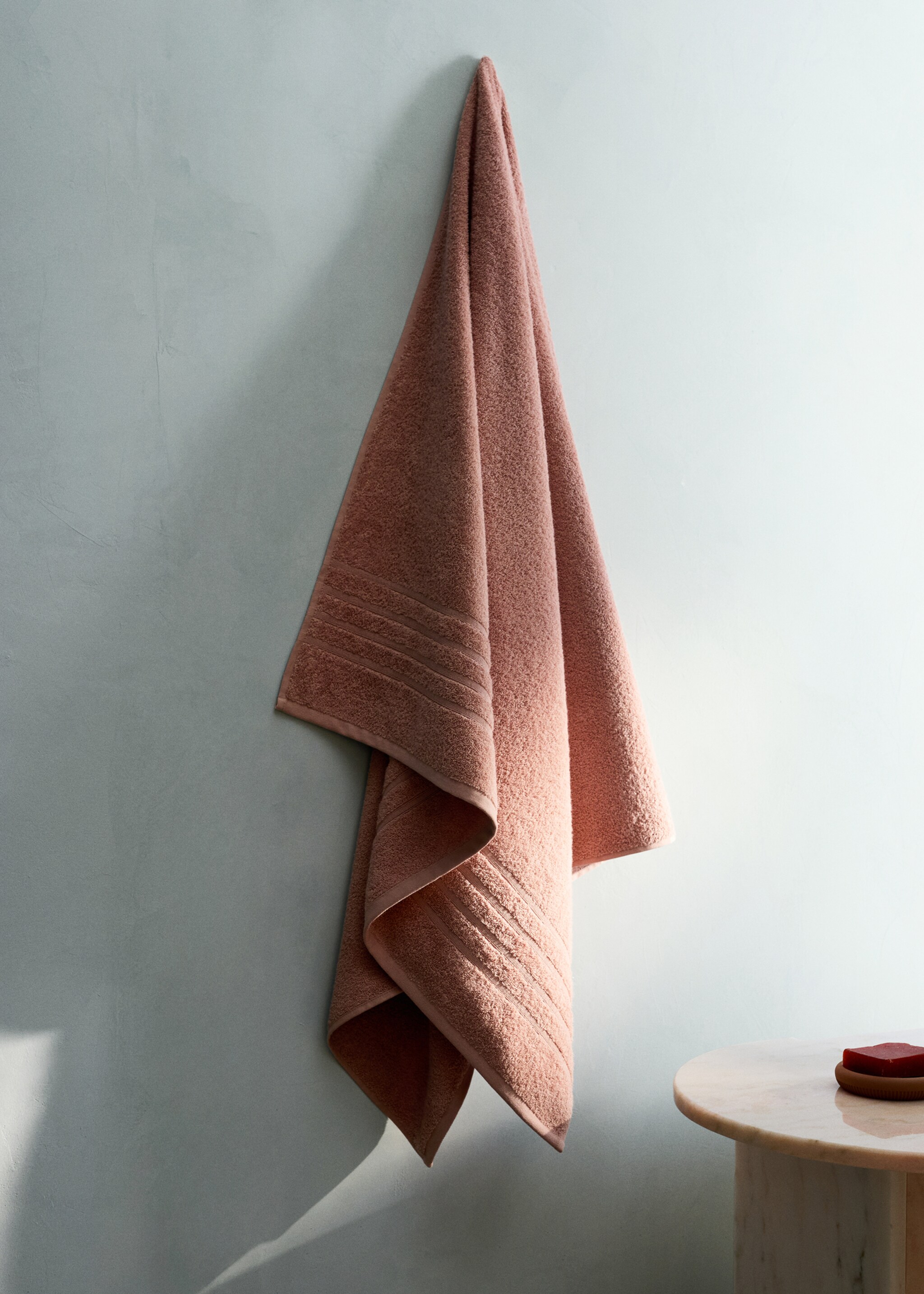 Cotton bath towel - General plane, Nude. Ref: 27001592-00.