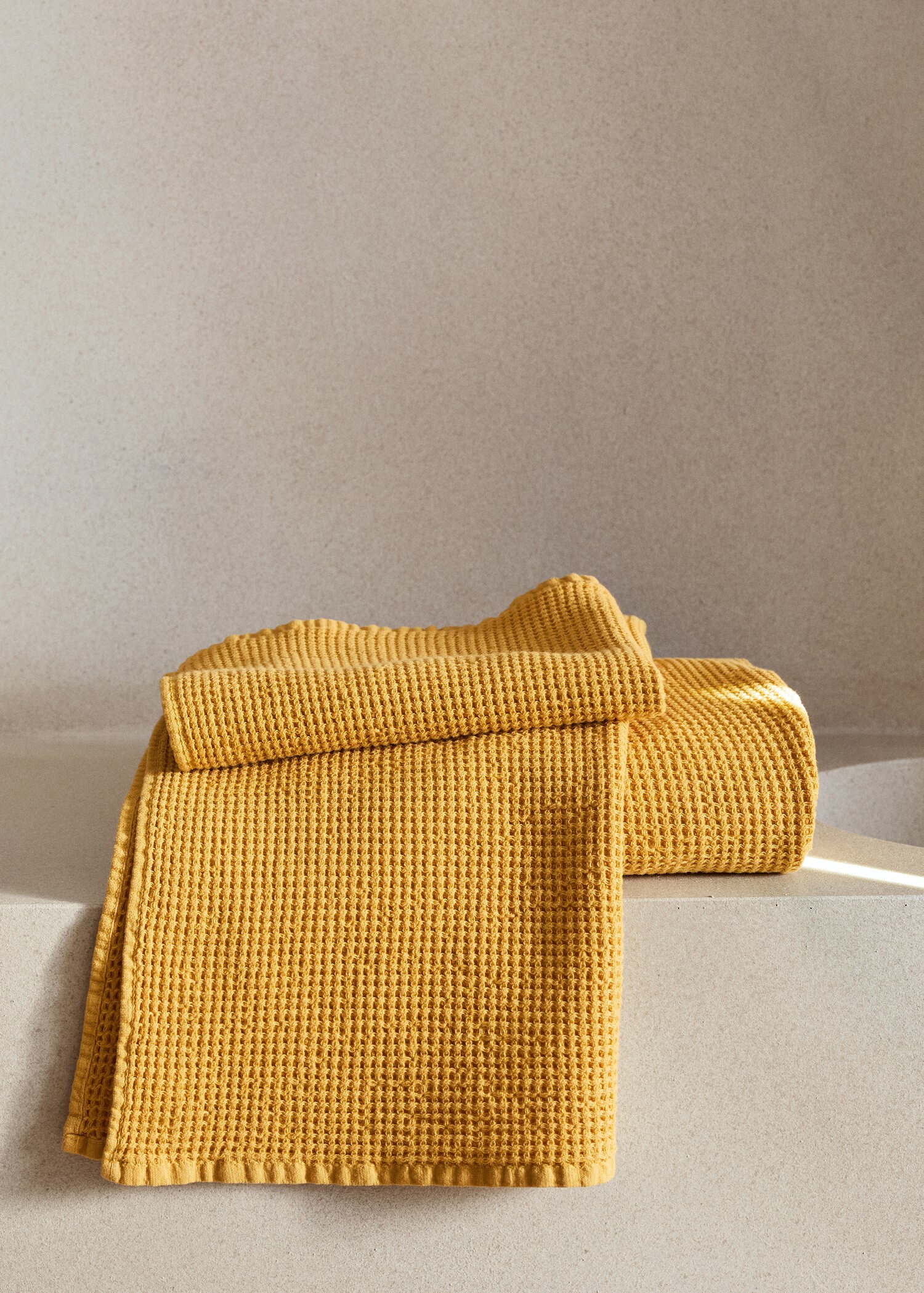 Waffle texture washbasin towel - General plane