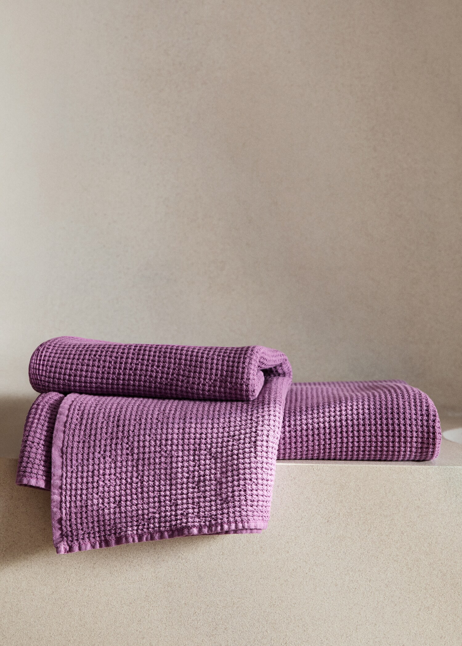 Waffle texture washbasin towel - General plane