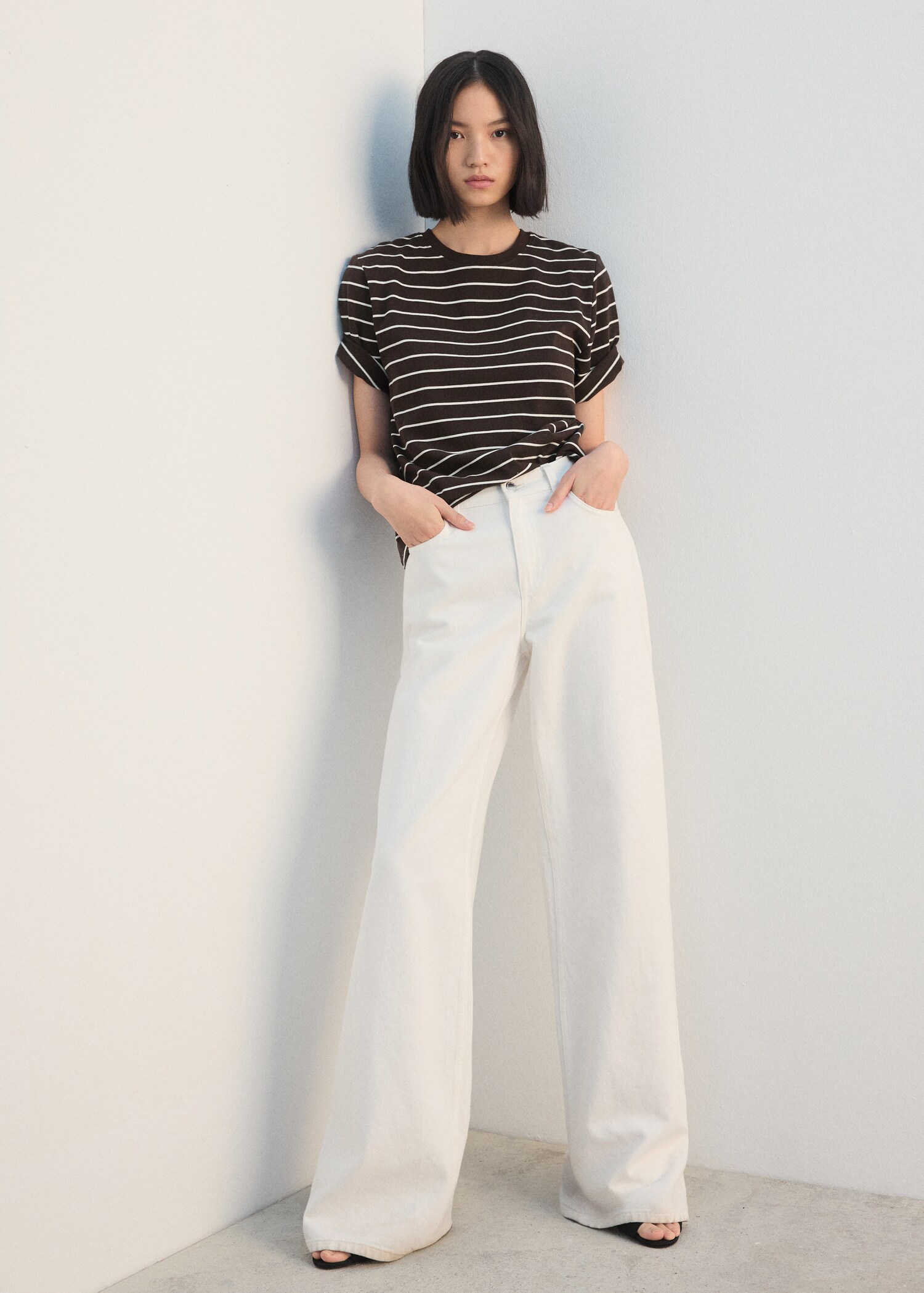 Camiseta algodón rayas - Plano general