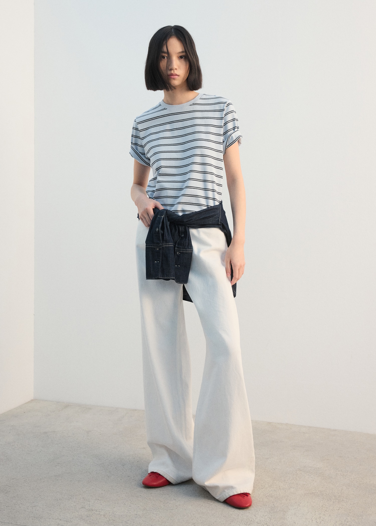 Camiseta algodón rayas - Plano general