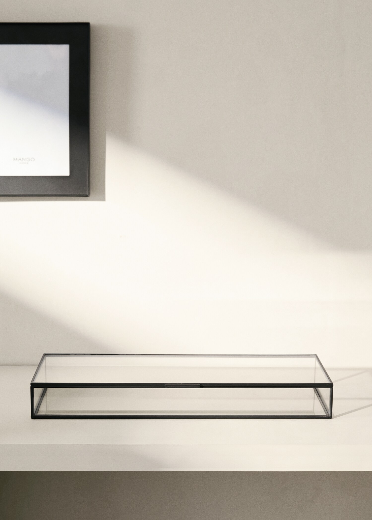 Middelgroot sieradenkistje met metalen rand - Overzichtstekening