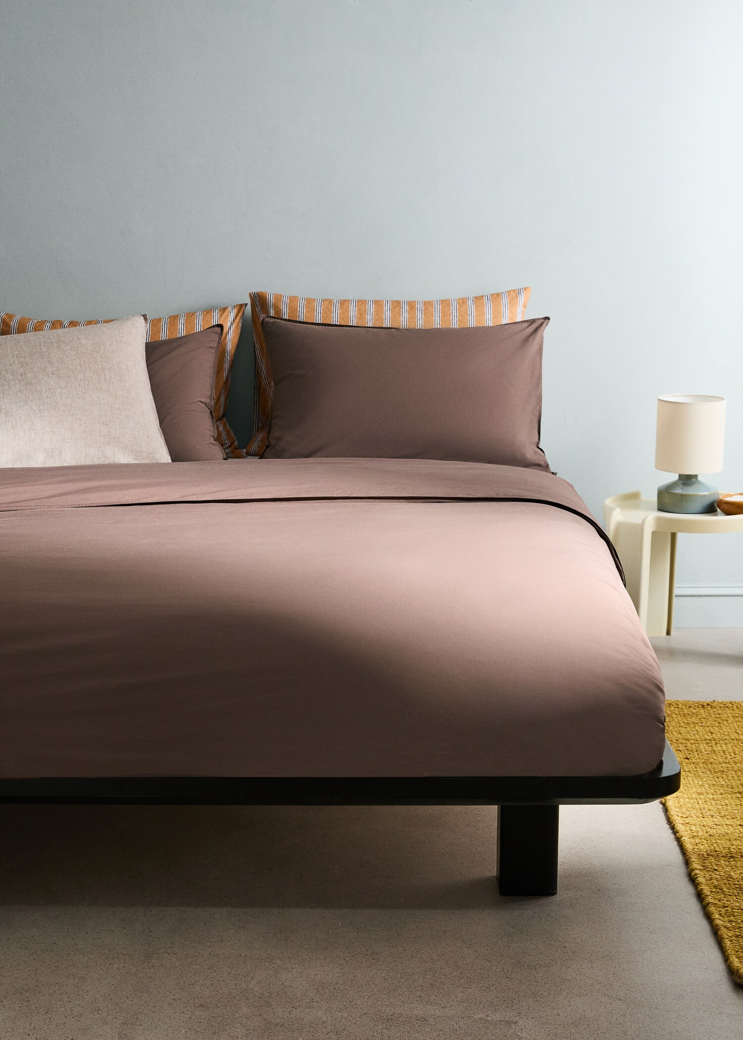 Funda nórdica doble pespunte 300 hilos algodón Cama 150/160 cm - Plano general