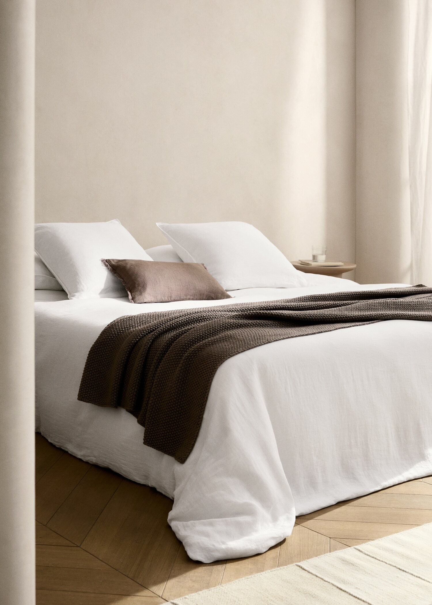 Washed linen duvet cover for 180/200 cm bed - General plane