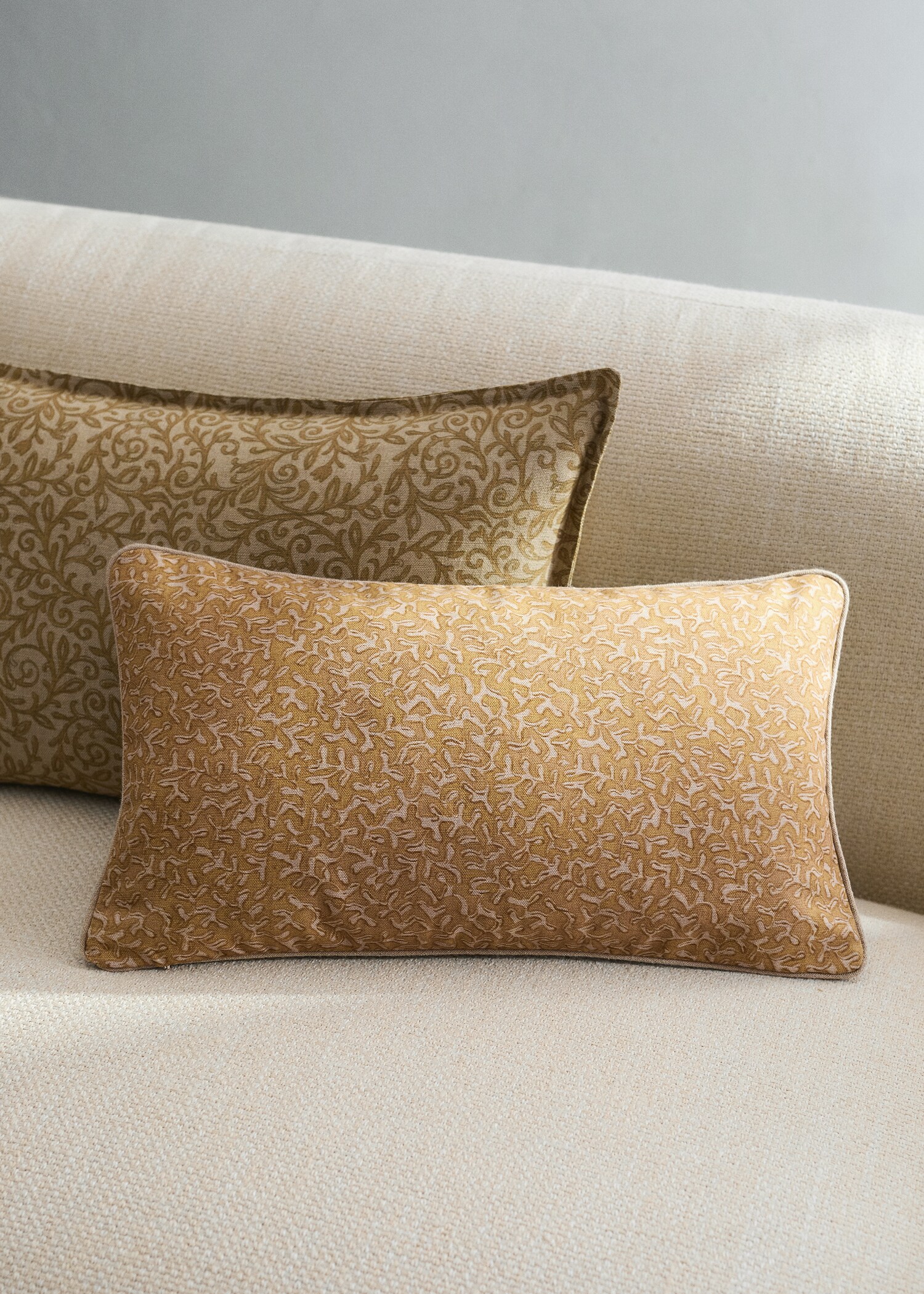 Baumwoll-Kissenbezug mit Naturdruck 30x50cm - Allgemeine Ansicht