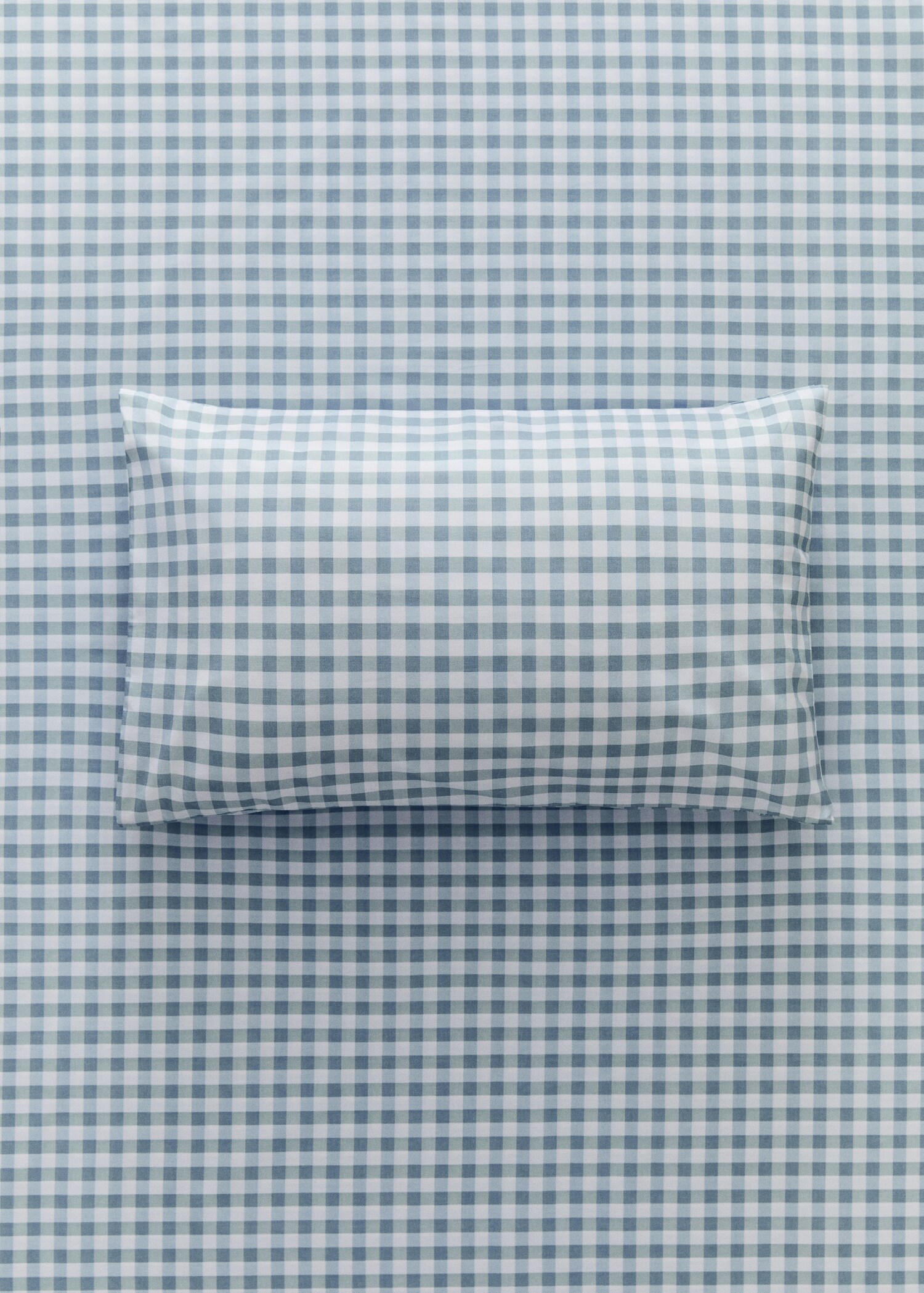 Vichy check cotton pillowcase 50x75 cm - General plane