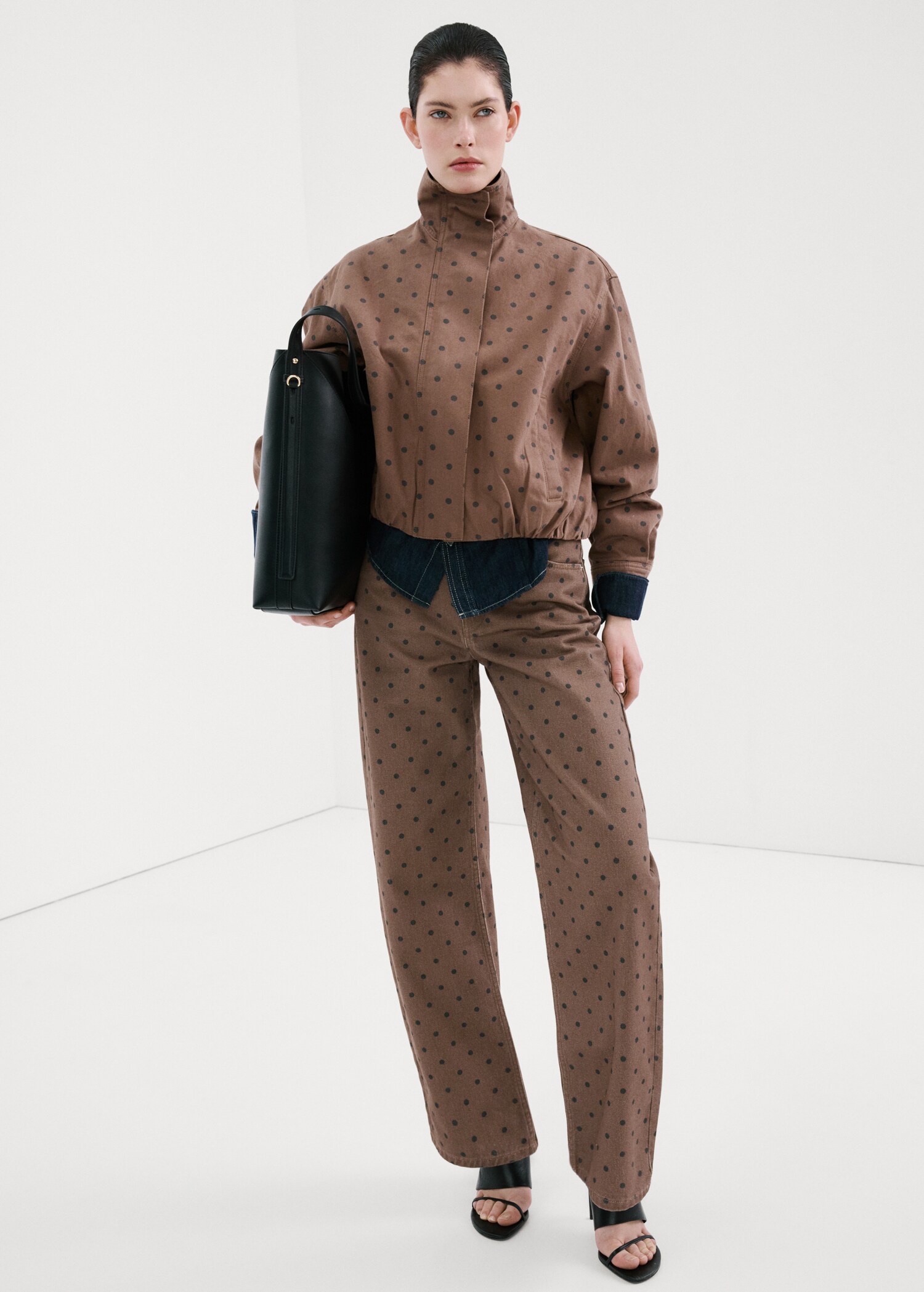 Ballonjeans met polkadots - Overzichtstekening