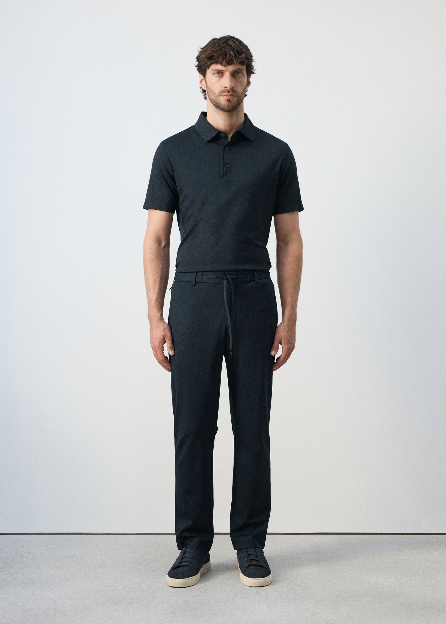 Comfort stretch chino trousers - General plane