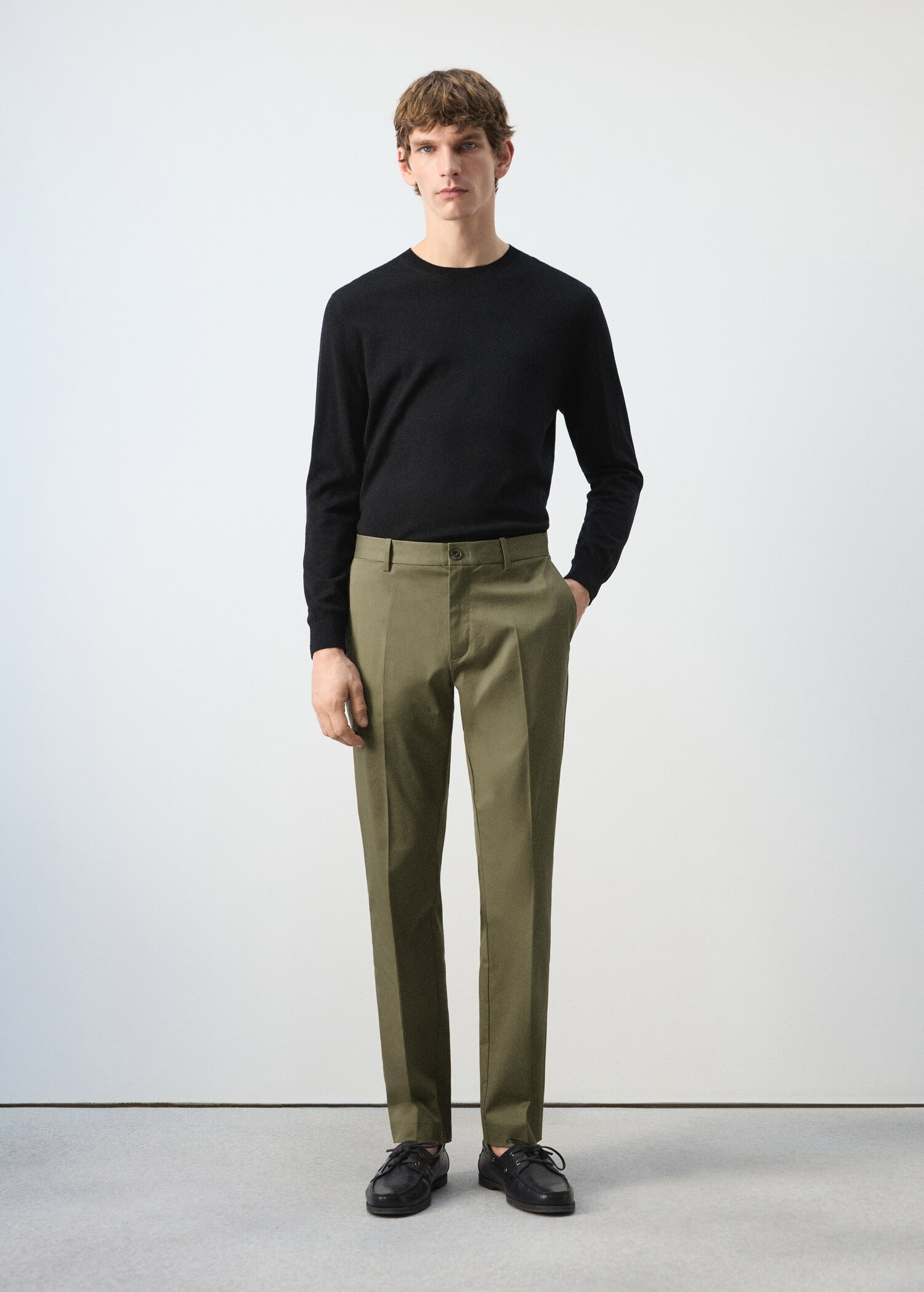 Dublino slim-fit chino trousers - General plane