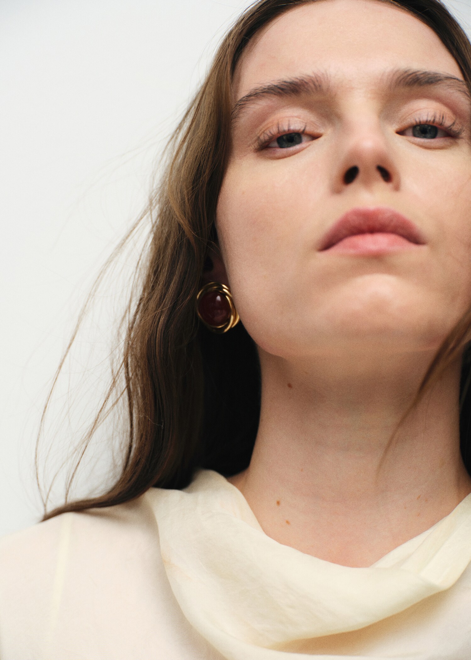 Round resin earrings - General plane