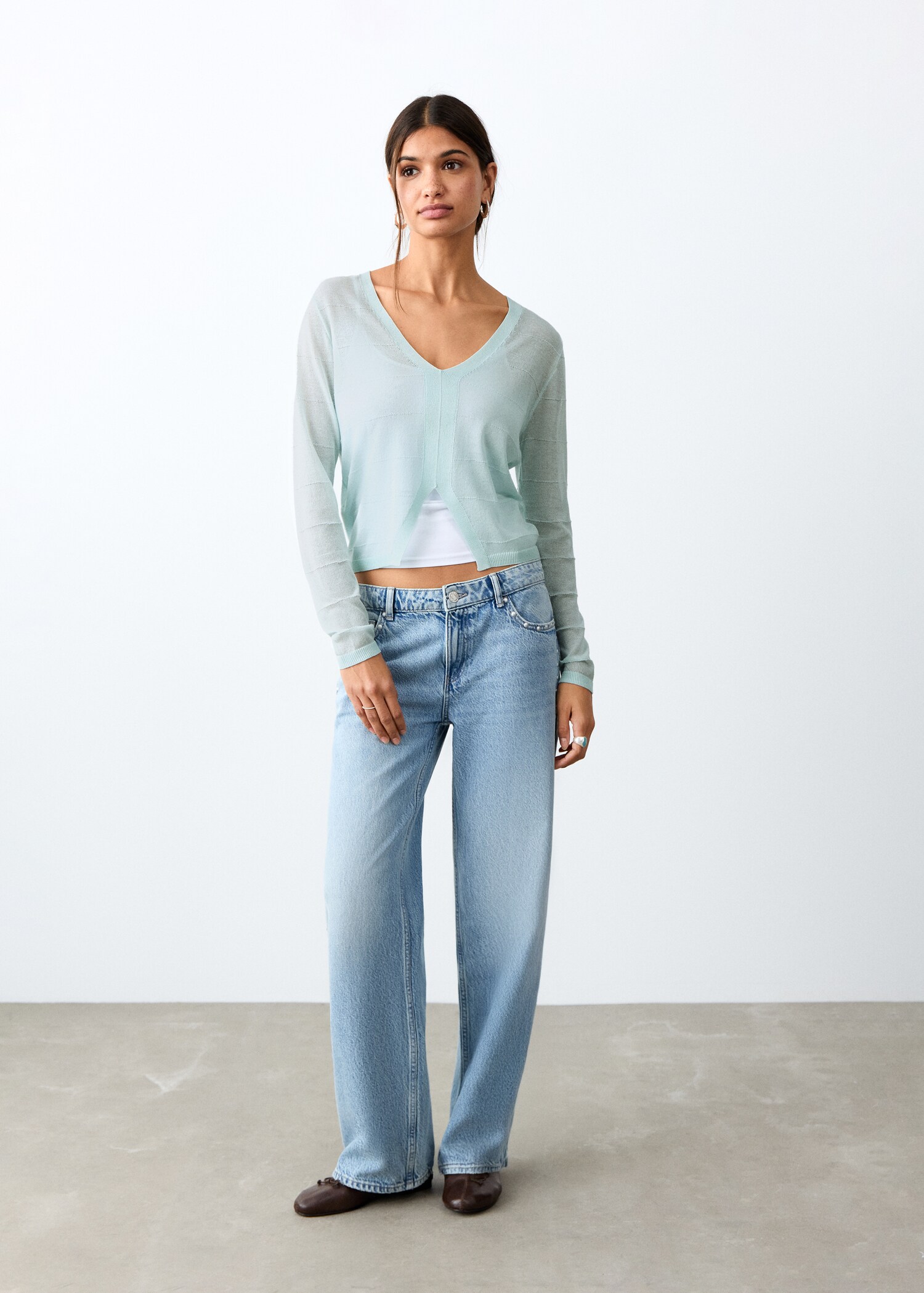 Jumper with slit detail - General plane