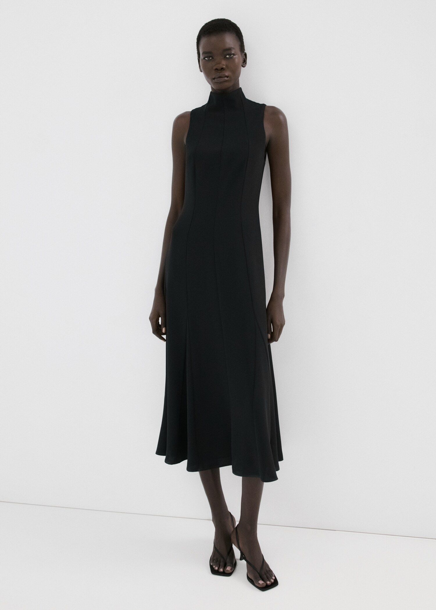 Turtleneck midi-dress - General plane