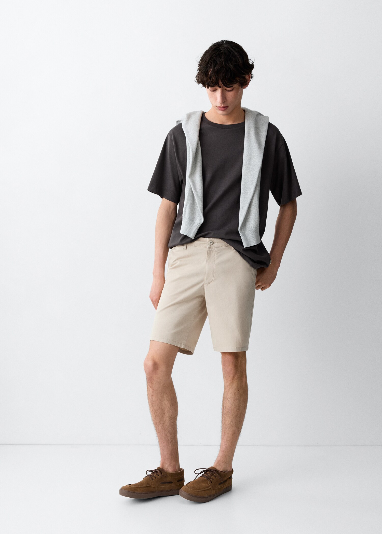 Cotton Bermuda shorts - General plane