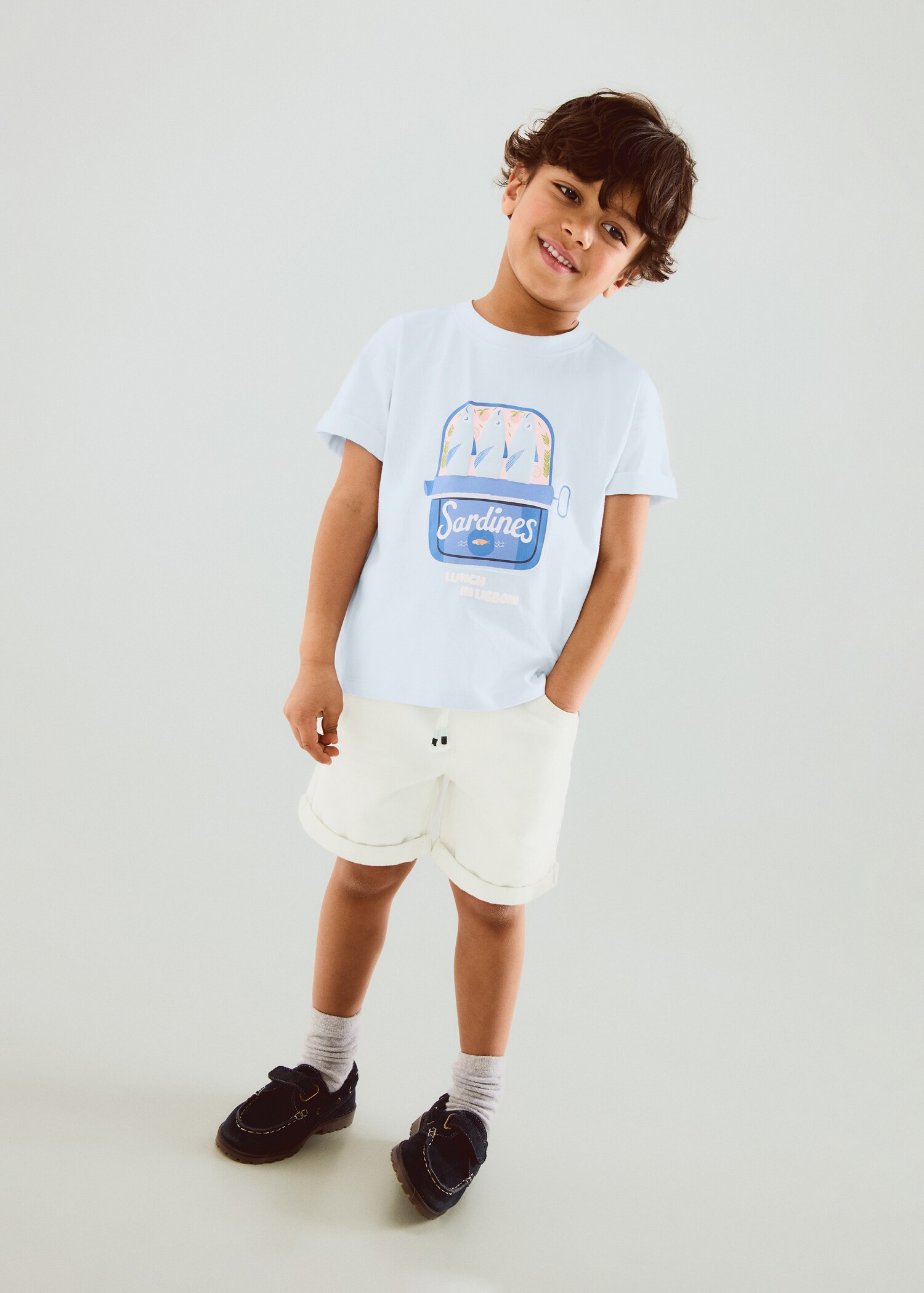 Printed cotton-blend t-shirt - General plane